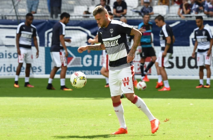 L'attaquant de Bordeaux Jérémy Menez à l'échauffement avant le match face à Nantes au Matmut Stadium, le 28 août 2016