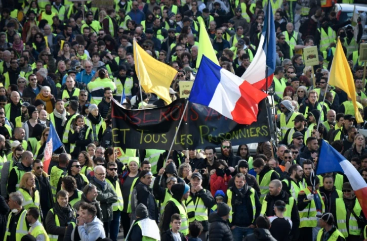 Manifestation de "gilets jaunes", à Marseille, le 9 février 2019