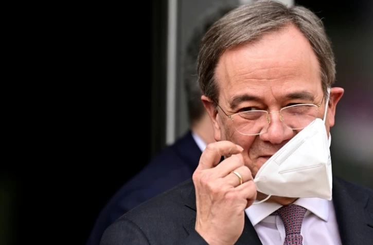 Le dirigeant conservateur allemand Armin Laschet, le 19 avril 2021 au siège de la CDU à Berlin