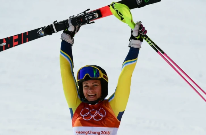 La Suédoise Frida Hansdotter médaille d'or du slalom des JO de Pyeongchang le 16 février 2018
