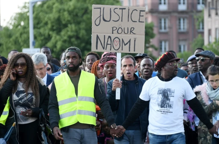 Marche silencieuse en hommage à Naomi Musenga, le 16 mai 2018 à Strasbourg