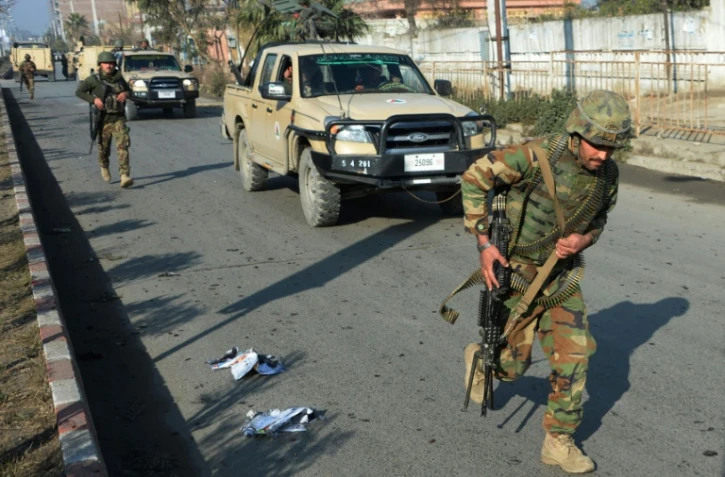 Des soldats afghans, le 13 janvier 2016 à Jalalabad