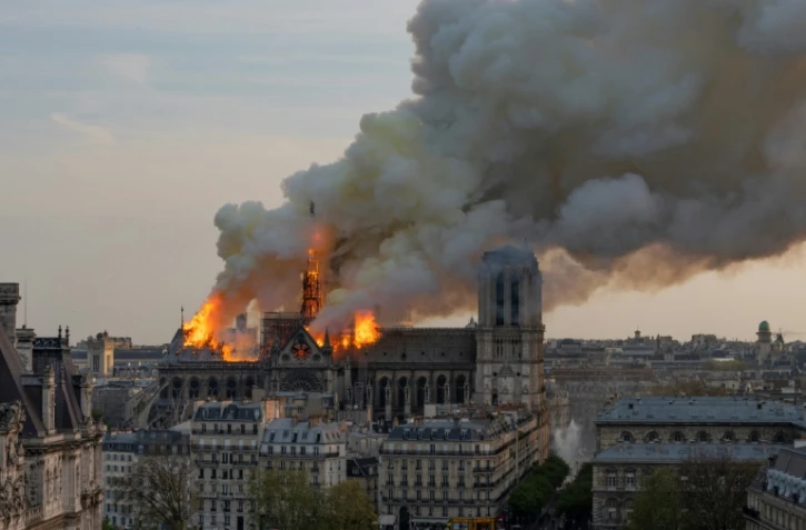 Notre-Dame de Paris en feu, le 15 avril 2019