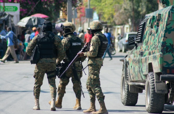 Des policiers déployés à Port-au-Prince, Haïti, le 9 mars 2024