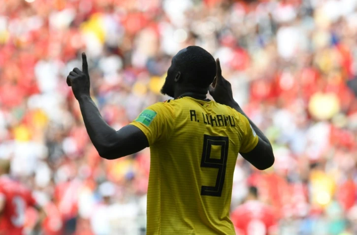 L'attaquant belge Romelu Lukaku, auteur d'un doublé contre la Tunisie, le 23 juin 2018 à Moscou 