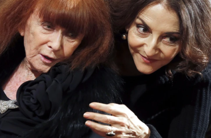 Sonia Rykiel et sa fille Nathalie lors d'une remise de décoration le 26 novembre 2013 à l'Elysée à Paris 