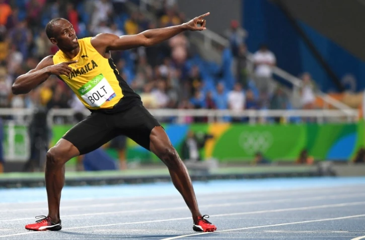 Le sprinteur jamaïcain Usain Bolt après sa victoire dans le 200 m des JO de Rio, le 18 août 2016