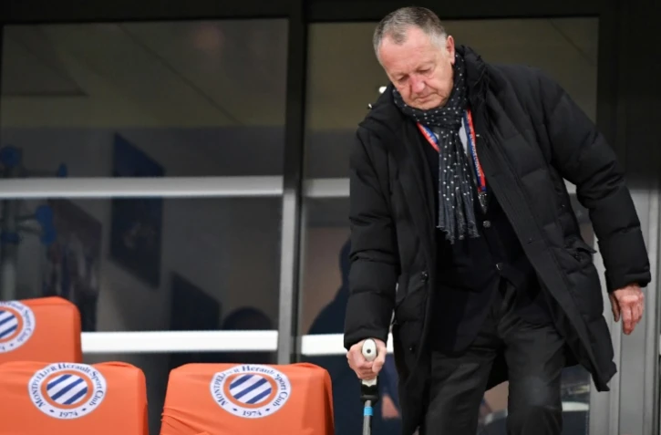 Le président Jean-Michel Aulas à son arrivée au stade de La Mosson pour le match Montpellier-Lyon en Coupe de la Ligue, le 13 décembre 2017