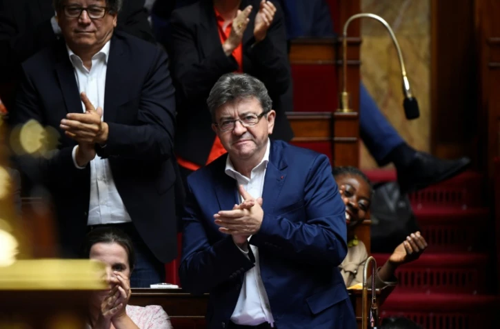 Jean-Luc Mélenchon à l'Assemblée nationale, le 10 juillet 2017 à Paris