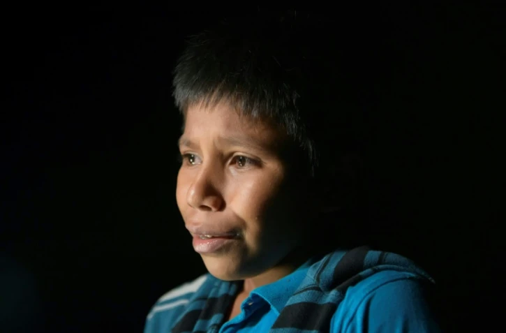 Oscar, 12 ans, débarque près de Roma, au Texas, le 27 mars 2021 après être parti seul du Guatemala en février