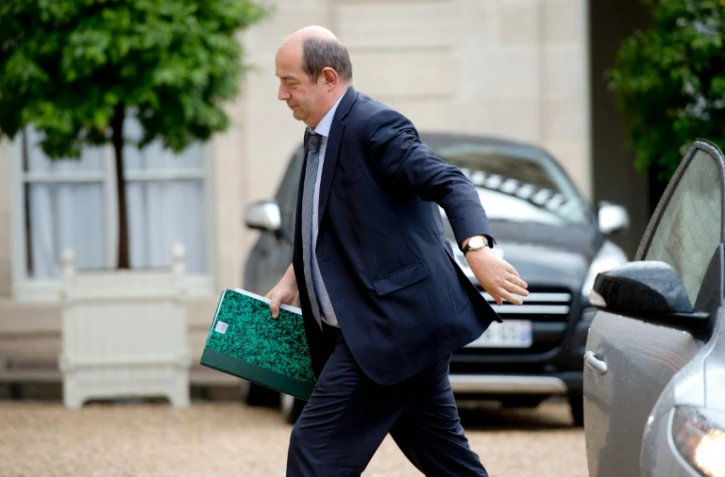 L'ancien conseiller aux Affaires sociales de Manuel Valls, Gilles Gateau, aujourd'hui directeur des ressources humaines d'Air France, à l'Elysée à Paris le 10 juin 2014 