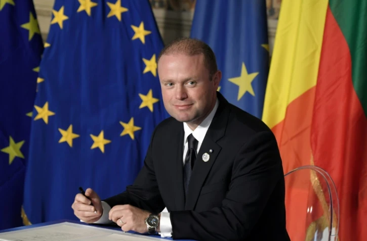 Le Premier ministre maltais Joseph Muscat le 25 mars 2017 à Rome