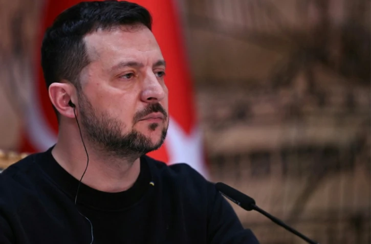 Le président ukrainien Volodymyr Zelensky à Istanbul, en Turquie, le 8 mars 2024