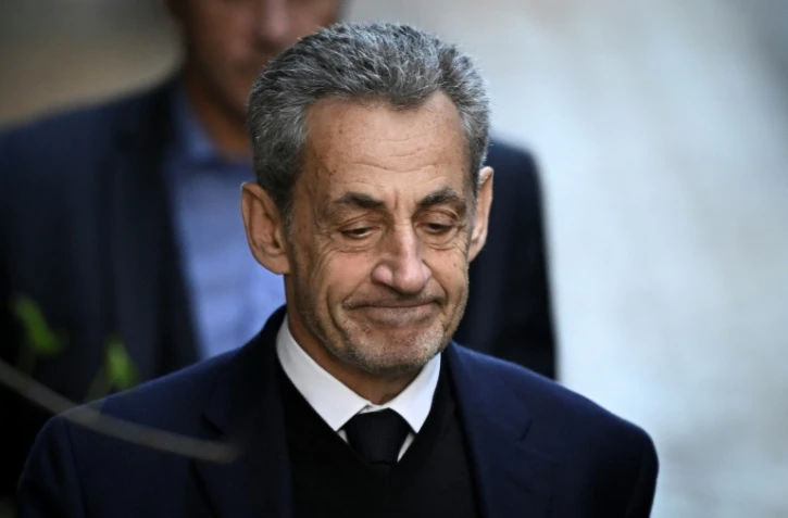 L'ex président de la République Nicolas Sarkozy le 21 octobre 2025, à Paris