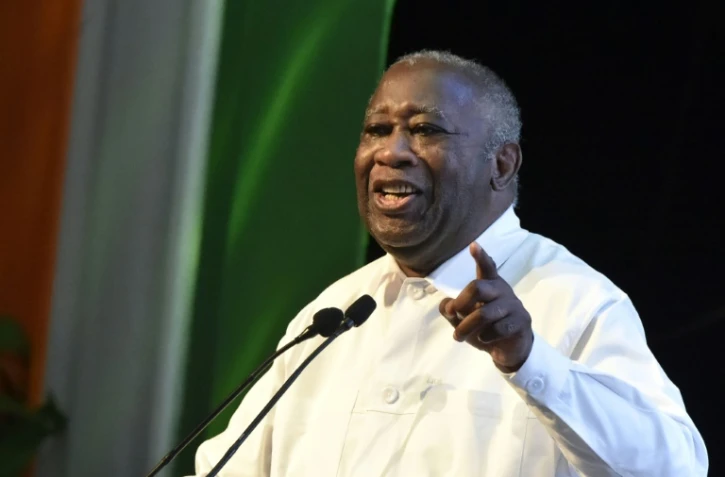 L'ancien président ivoirien Laurent Gbagbo, le 17 octobre 2021 à Abidjan