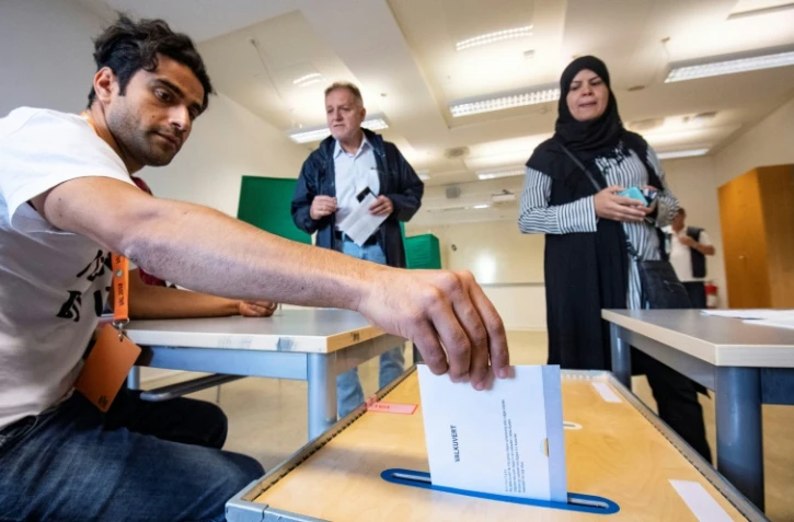 Un bureau de vote à Malmö le 9 septembre 2018