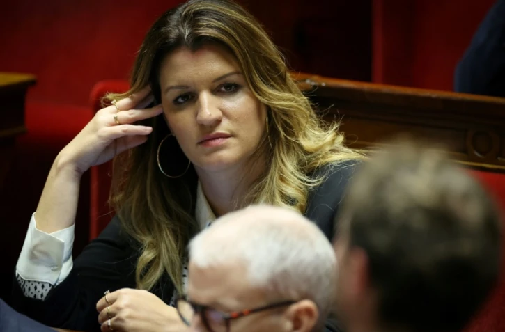 La secrétaire d'Etat à l'Economie sociale et solidaire Marlene Schiappa assiste à une séance de questions au gouvernement à l'Assemblée nationale, à Paris, le 22 novembre 2022