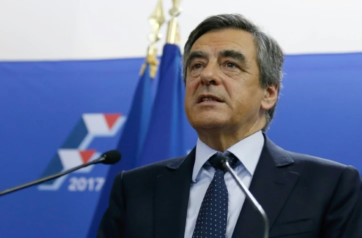 François Fillon lors de son allocution au soir du premier toure de la primaire de la droite et du centre, le 20 novembre 2016 à Paris