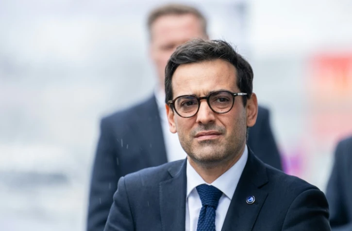 Le vice-président de la Commission européenne Stéphane Séjourné, à Stuttgart le 26 novembre 2025, en Allemagne