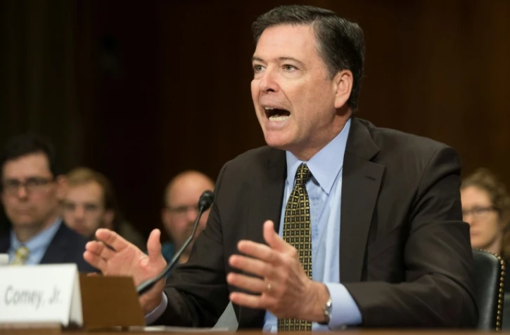 James Comey lors d'une audition devant le Sénat, le 3 mai 2017 à Washington