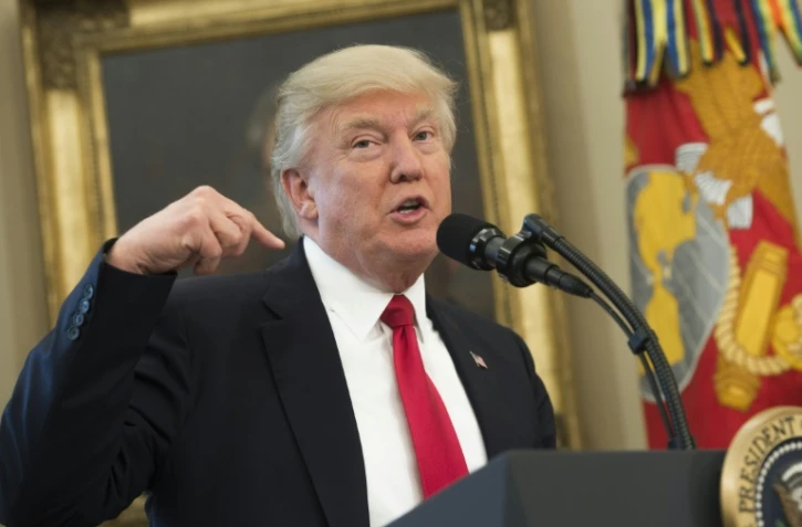 Le président américain Donald Trump, le 31 mars 2017 à la Maison Blanche, à Washington