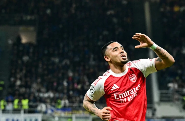 L'attaquant brésilien d'Arsenal Gabriel Jesus après son doublé contre l'Inter Milan, au stade San Siro en Ligue des champions le 20 janvier 2026