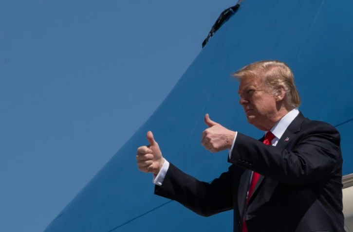 Le président américain Donald Trump à son arrivé vendredi en Floride