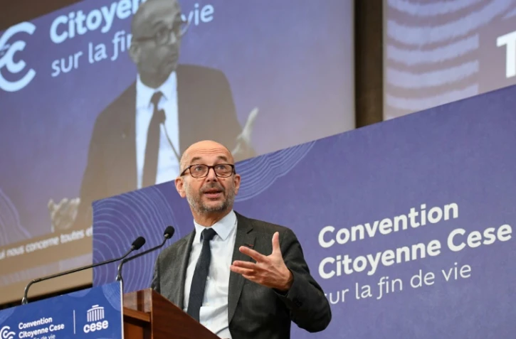 Thierry Beaudet, président du Conseil économique, social et environnemental, lors de l'ouverture de la convention citoyenne sur la fin de vie, à Paris, le 9 décembre 2022