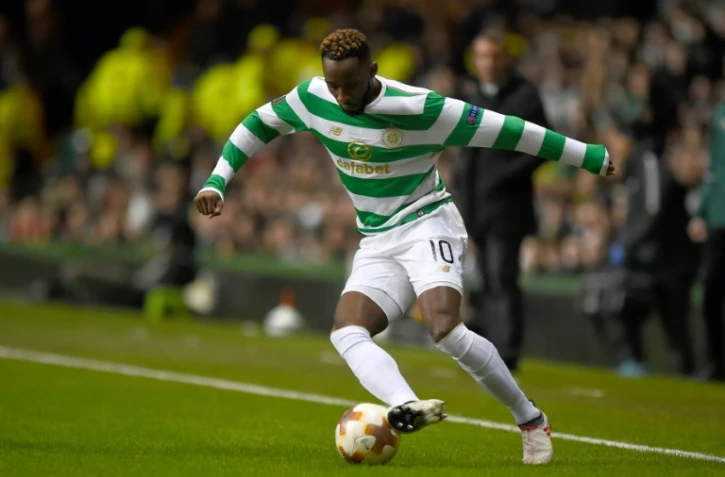 Le Celtic du buteur Moussa Dembélé, ici contre le Zenit Saint-Pétersbourg à Glasgow, le 15 février 2018, se hisse au 2e tour de la C1