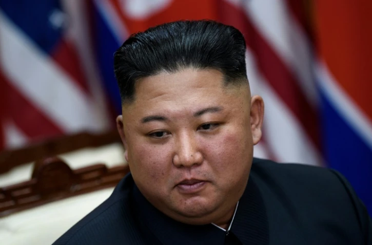 Le dirigeant nord-coréen Kim Jong Un, le 30 juin 2019 dans la zone démilitarisée de Panmunjon 
