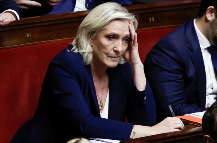 Marine Le Pen, à l'Assemblée Nationale, le 31 octobre 2024