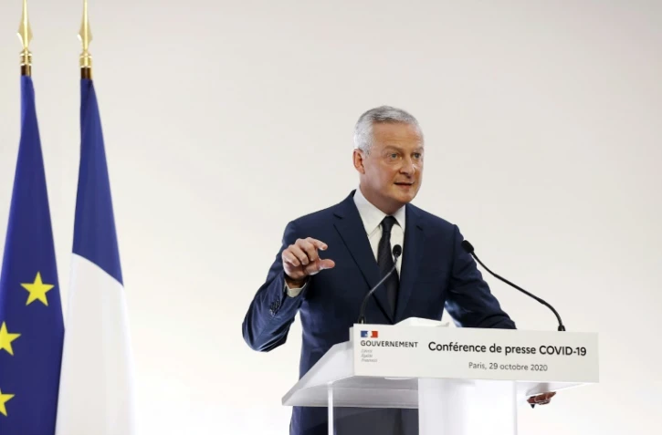 Le ministre de l'Economie Bruno Le Maire, le 29 octobre 2020 à Paris