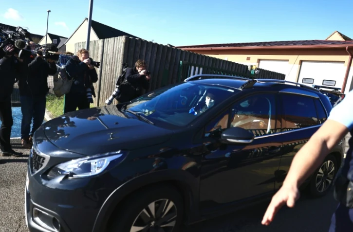 Patrick Balkany quitte la gendarmerie de Vexin-sur Epte le 7 février 2022