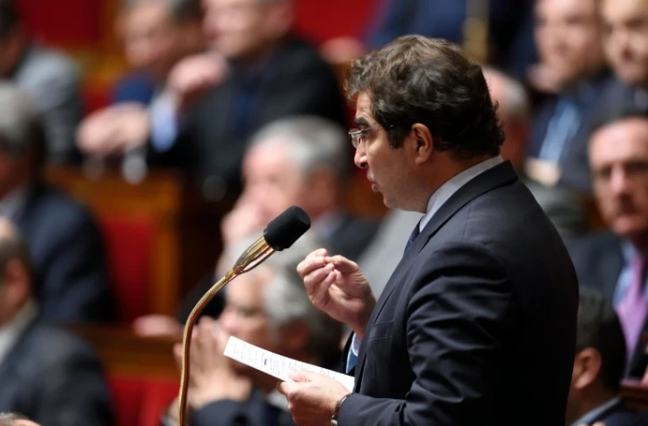 Le chef de file des députés LR Christian Jacob à l'Assemblée nationale à Paris, le 22 mars 2016