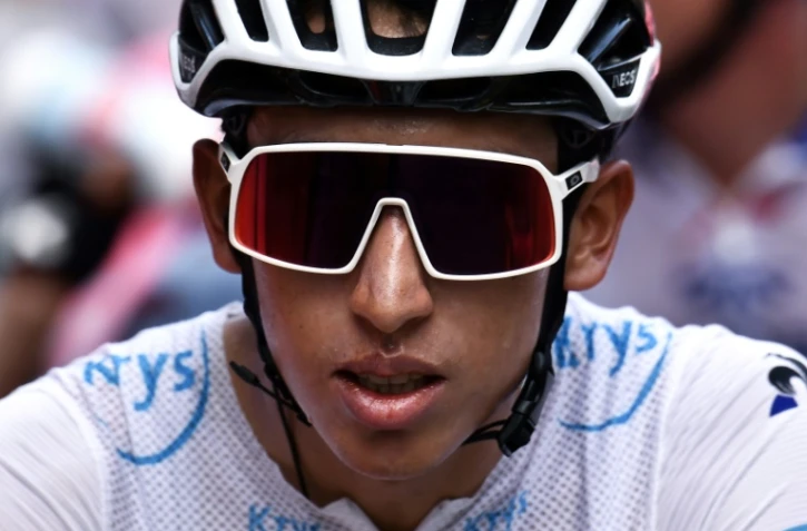 Le Colombien Egan Bernal lors de la 19e étape du Tour de France le 26 juillet 2019