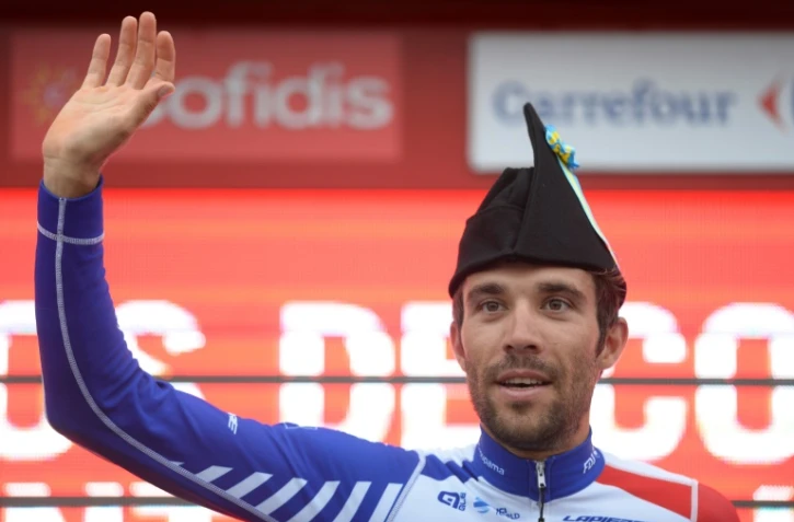 Thibaut Pinot vainqueur de la 15e étape du Tour d'Espagne le 9 septembre 2018