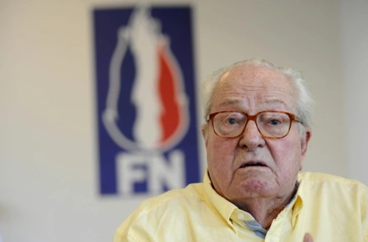Le président d'honneur du Front national Jean-Marie Le Pen, le 31 mai 2017 à Marignane, dans le sud de la France