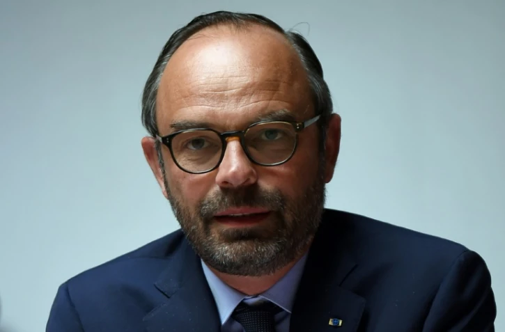 Le Premier ministre Edouard Philippe à Sancoins, près de Bourges, le 2 mai 2018