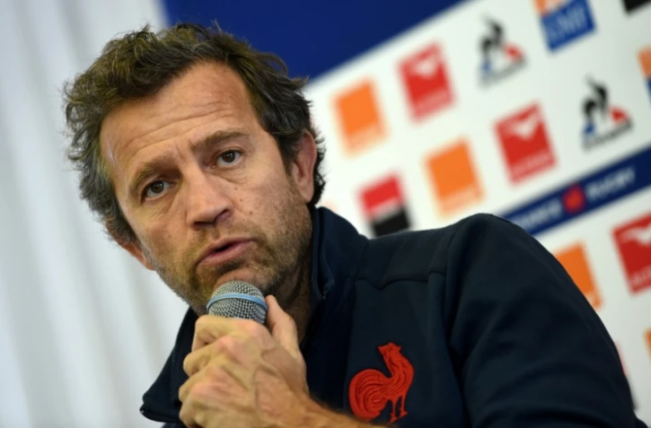 L'entraîneur du XV de France Fabien Galthié lors d'une conférence de presse à Hossegor, dans les Landes, le 11 décembre 2019