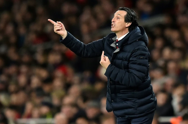 L'entraîneur espagnol d'Arsenal, Unai Emery, lors du match de Premier League face à Newcastle, à Londres, le 1er avril 2019