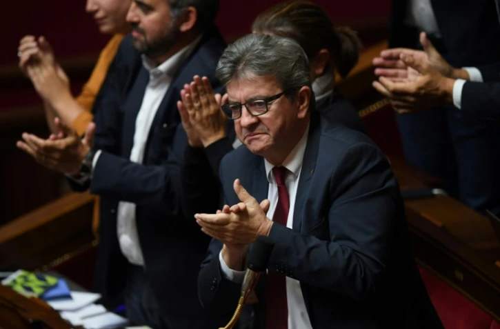 Jean-Luc Mélenchon, leader de la France Insoumise, le 2 octobre 2018 à l'Assemblée nationale, à Paris