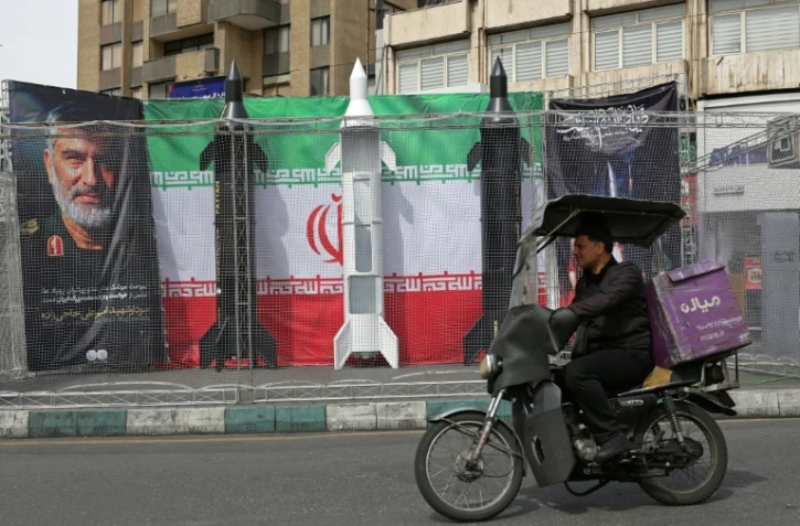 Sur la place Valiasr de Téhéran, le 22 mars 2026