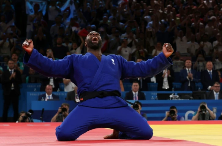 Teddy Riner à Paris le 2 août 2024 