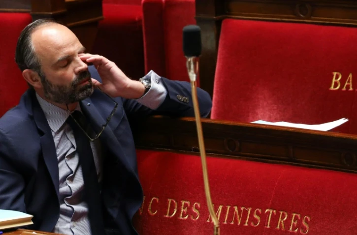 Edouard Philippe le 14 avril 2020 à l'Assemblée nationale, lors des questions au gouvernement