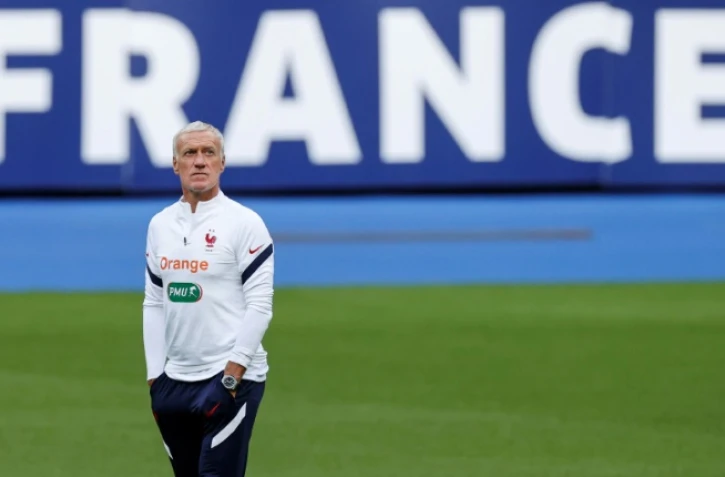 Le sélectionneur de l'équipe de France, Didier Deschamps, lors d'un entraînement des Bleus au Stade de France le 6 septembre 2020 à Saint-Denis