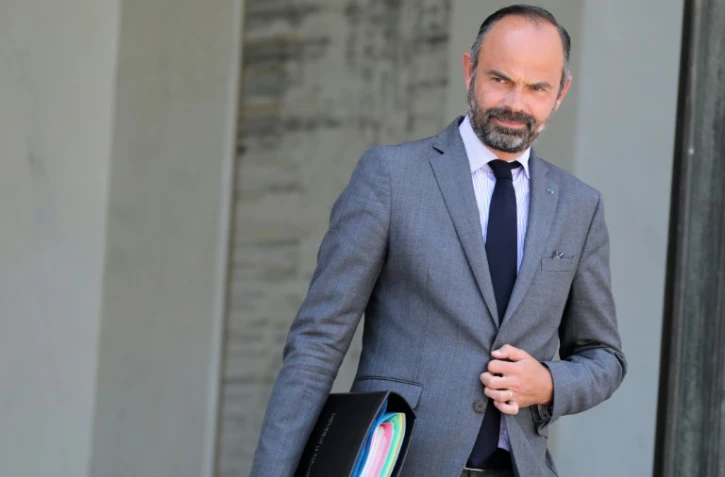 Le Premier ministre Edouard Philippe sur le perron de l'Elysée, le 24 juillet 2019 à Paris
