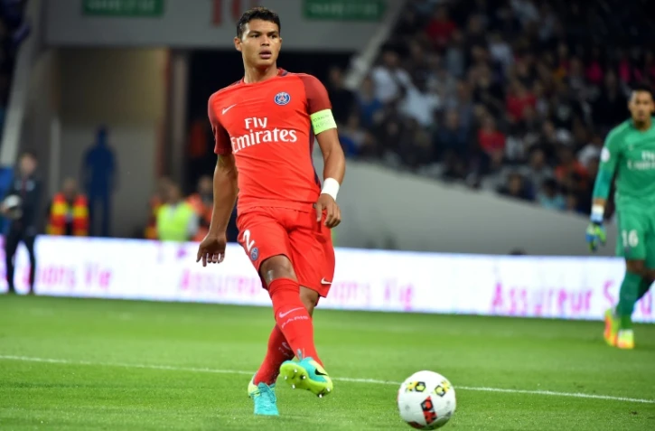 Le défenseur du PSG Thiago Silva lors d'un match contre Toulouse, le 23 septembre 2016 au Stadium