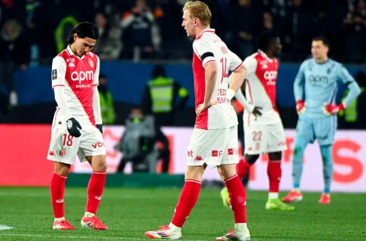 La déception des joueurs monégasques après leur défaite à Montpellier, le 17 janvier 2025