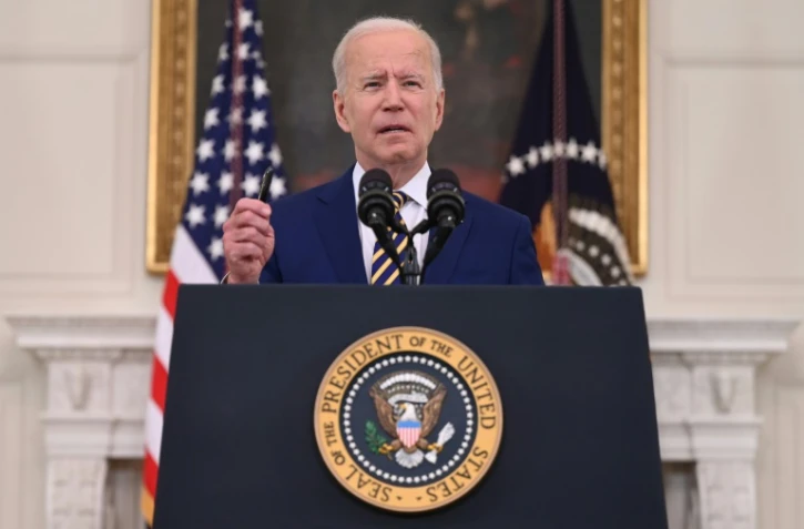 Le président américain Joe Biden s'exprime sur le programme de vaccination contre le Covid-19 à Washington, le 18 juin 2021 