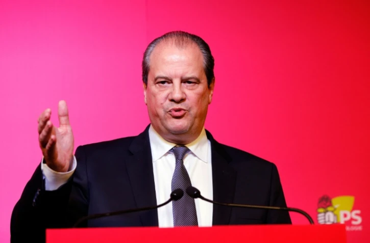 Jean-Christophe Cambadélis lors d'une conférence de presse le 15 décembre 2015 à Paris